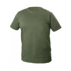 VILS T-shirt bawełniany ciemnozielony XL (54)