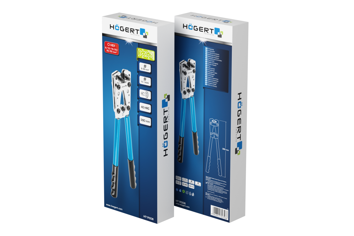 Szczypce do zaciskania tulejek nieizolowanych 6~50 mm2 - obrazek 3