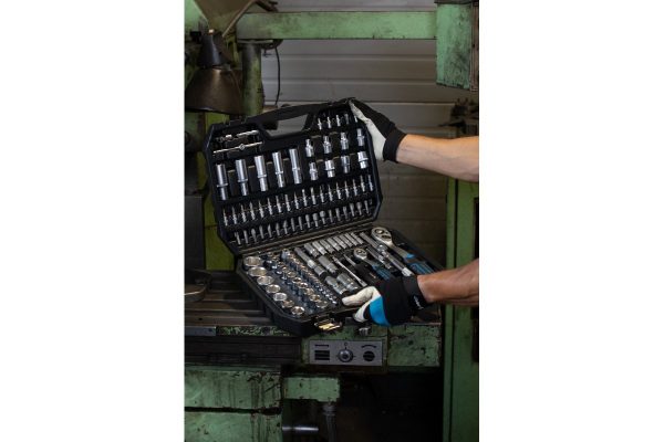 Zestaw narzędziowy 112 szt., CrV, grzechotki 1/4" i 1/2 - obrazek 3