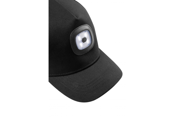 DAHN czapka z daszkiem z lampką LED czarna - obrazek 5