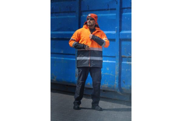 ADEL kurtka ostrzegawcza ocieplana pomarańczowa S (48) - obrazek 3